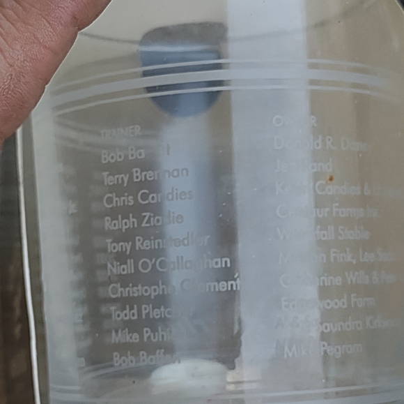 Lone Star Park at Grand Prairie Texas bar glasses New 10 Anniversary 2000 - Picture 9 of 15